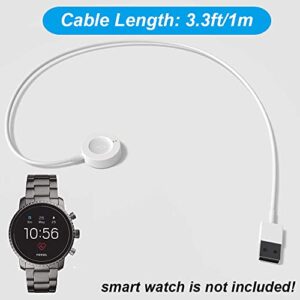 Charger Compatible with Fossil Gen 6/Gen 5/Gen 4 Smartwatch, Michael Kors Access, Emporio Armani,Skagen falster 2, Misfit Vapor 2 Magnetic Charging Cable (1)