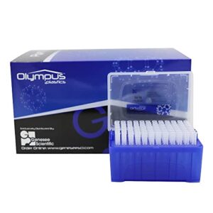 Olympus Plastics 20µl Universal Filter Pipette Tips, Low Binding, Racked Sterile, 50 Racks of 96 Tips/Unit (4800 Tips)