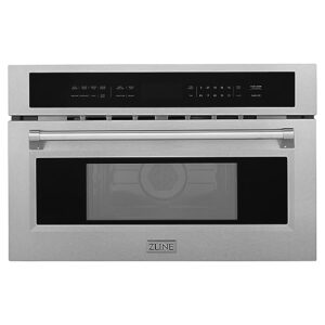 zline 30 inch wide, 1.6 cu ft. built-in convection microwave oven in stainless steel with speed and sensor cooking