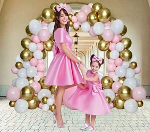 stk arch compatible for mini mouse balloon garland birthday decorations girls 1st barbie party minnie pink and gold balloons bachelorette supplies bambi globos decoracion para cumpleaños de fiesta