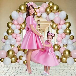 STK Arch COMPATIBLE FOR Mini Mouse Balloon Garland Birthday Decorations Girls 1st Barbie Party Minnie Pink and Gold Balloons Bachelorette Supplies Bambi Globos Decoracion Para Cumpleaños de Fiesta