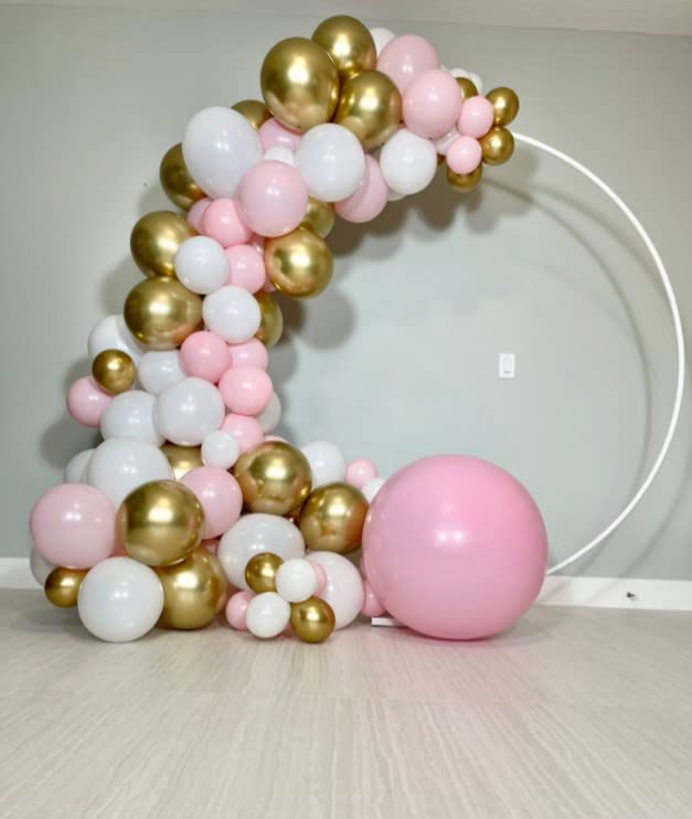 STK Arch COMPATIBLE FOR Mini Mouse Balloon Garland Birthday Decorations Girls 1st Barbie Party Minnie Pink and Gold Balloons Bachelorette Supplies Bambi Globos Decoracion Para Cumpleaños de Fiesta