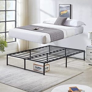 VECELO 14" Metal Platform Bed Frame/Mattress Foundation/No Box Spring Needed/Steel Slat Support (Full Size)