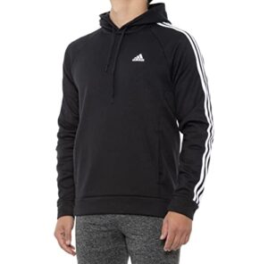 adidas 3-stripe fleece hoodie (x-large) black