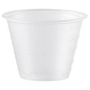 [300 Count - 1 oz.] Plastic Disposable Medicine Measuring Cup for Liquid Medicine, Epoxy, & Pills