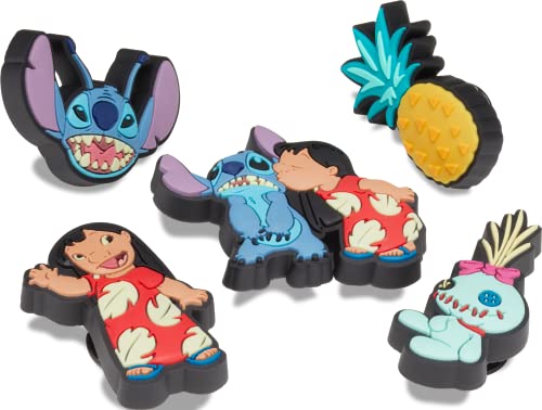 Crocs Jibbitz 5-Pack Disney Shoe Charms | Jibbitz for Crocs, Lilo and Stitch, One Size