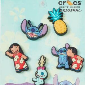 Crocs Jibbitz 5-Pack Disney Shoe Charms | Jibbitz for Crocs, Lilo and Stitch, One Size