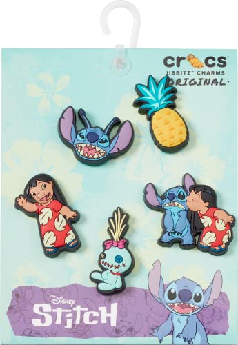 Crocs Jibbitz 5-Pack Disney Shoe Charms | Jibbitz for Crocs, Lilo and Stitch, One Size