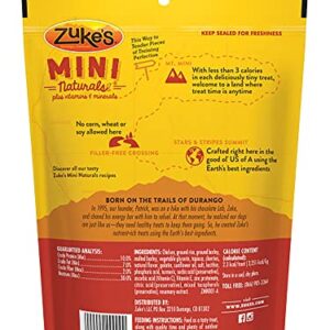 Zuke's Mini Naturals Dog Training Treats, Chicken Recipe, Soft & Tender Mini Dog Treats with Vitamins & Minerals, for All Breed Sizes, 6 OZ Bag (Pack of 3)