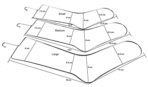 SILLY MONKEY Junior Kids Size Sock Blockers and Laundry Drying Hanger Rack Stainless Steel, Complete with 3 Pairs of Small Medium Large Sock Blockers for Fast Drying and Displaying Hand Knitted Socks