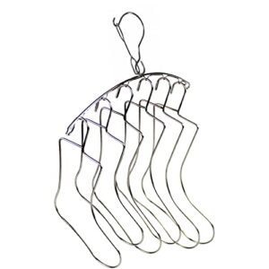 SILLY MONKEY Junior Kids Size Sock Blockers and Laundry Drying Hanger Rack Stainless Steel, Complete with 3 Pairs of Small Medium Large Sock Blockers for Fast Drying and Displaying Hand Knitted Socks