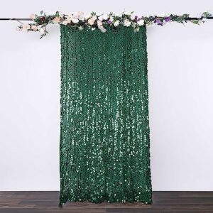 efavormart 8ft x 8ft hunter emerald green big payette sequin curtains photo booth backdrop with rod pocket photo booth backdrops photography background drapes for birthday wedding party