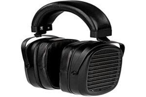 monolith amt headphone - changeable earpads, open back design, comfort with 6‑foot cable and 1/4" to 3.5mm adapter black
