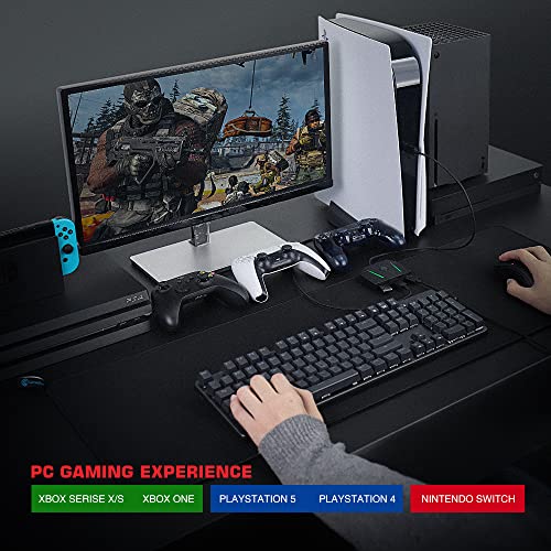 leadjoy 【2022 New Version】 VX2 AimBox Keyboard Mouse Adapter for Xbox One, Xbox Series X/S, Nintendo Switch, PS4, PS5, Game Consoles for FPS, TPS and RTS