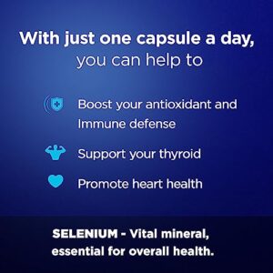 Amvilab Selenium 200, Selenium 200mcg | Healthy Immune, Thyroid Function, Antioxidant Support | High Absorption Formula | Vegan & Non-GMO | 30ct