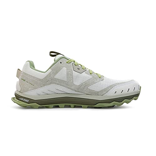 ALTRA Women's AL0A548E Lone Peak 6 Trail Running Shoe, White/Green - 9 M US