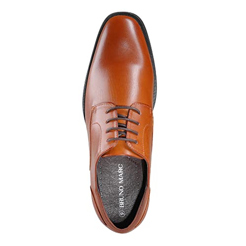 Bruno Marc Men's Dress Oxfords Business Derby Shoes,Brown,Size 11,SBOX221M