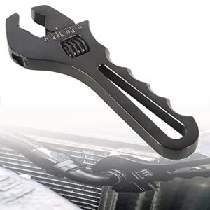 munirater 3an-16an adjustable an fitting wrench tool light aluminum wrench tool for hose end fitting adapter black