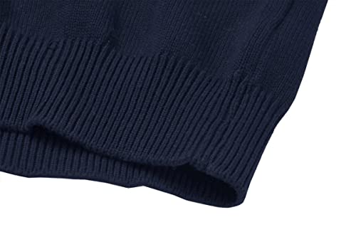 MAGNIVIT Sweatshirt for Men Regular fit Winter Thermal Warm Pullover Navy Wine Red