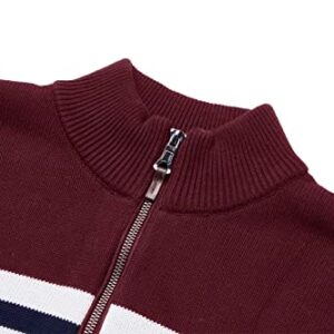 MAGNIVIT Sweatshirt for Men Regular fit Winter Thermal Warm Pullover Navy Wine Red