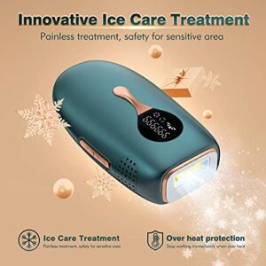 Vimproce IPL Hair Removal with Cooling System, Permanent Hair Removal Device for Women and Men, Painless Hair Remover Upgraded to 999999 Flashes for Face Arm Armpit Leg Bikini Line Home Use, Corded