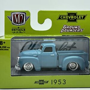 M2 Machines Ground Pounders 1953 Chevy 3100 Truck 1:64 Scale R21 21-06 Teal by M2 Collectible Details Like NO Other! 1 of 6250