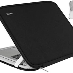 Laptop Sleeve 14 inch, Upgrade Durable Shockproof Protective Computer Cover Flip Case Briefcase Carrying Bag Compatible with 14"-15" HP, Lenovo, Asus, Acer, Notebook, Chromebook Computer, Black