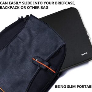 Laptop Sleeve 14 inch, Upgrade Durable Shockproof Protective Computer Cover Flip Case Briefcase Carrying Bag Compatible with 14"-15" HP, Lenovo, Asus, Acer, Notebook, Chromebook Computer, Black