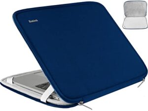 15.6 inch laptop sleeve, durable shockproof protective cover flip case briefcase carrying bag compatible with 15.6" hp, asus, lenovo, acer, notebook, computer, ultrabook, chromebook, blue