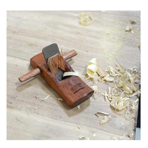 GZYUULI 127mm Mini Small-Sized Planes Trimming Polishing Chamfer 30mm Width Cutter Sharpened HSS Blade Hardwood Hand Planers Woodworking