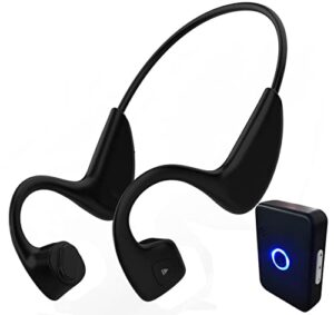wireless tv listening headsets hearing device bone conduction hearing assist headphones for senior adult hard of hearing to watch tv & conversation