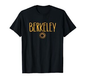 berkeley california ca sun drawing amber print t-shirt