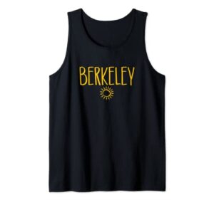 berkeley california ca sun drawing amber print tank top