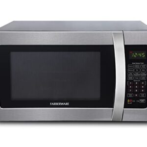 Farberware FMO13AHTBKI Professional 1.3 Cu. Ft. 1100-Watt Microwave Oven with Sensor, Stainless Steel