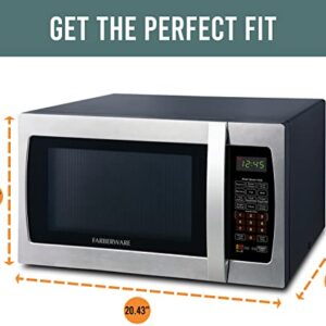 Farberware FMO13AHTBKI Professional 1.3 Cu. Ft. 1100-Watt Microwave Oven with Sensor, Stainless Steel