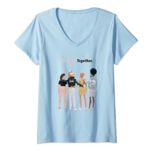 Barbie - Stronger Together V-Neck T-Shirt