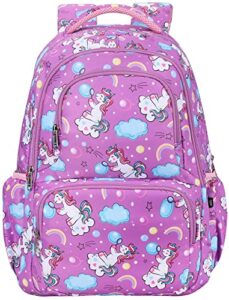 samit unicorn backpack for girls and boys with lunch box kids backpack school backapack for kindergarten elementary