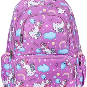 SAMIT Unicorn Backpack for Girls and Boys with Lunch Box Kids Backpack School Backapack for Kindergarten Elementary