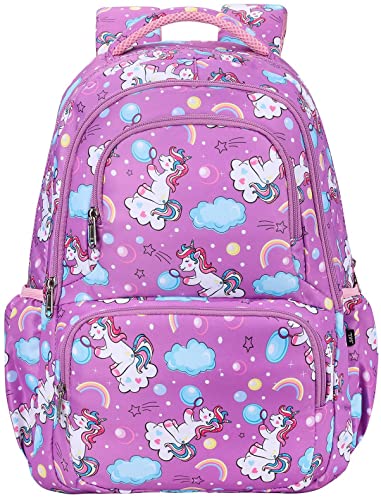 SAMIT Unicorn Backpack for Girls and Boys with Lunch Box Kids Backpack School Backapack for Kindergarten Elementary