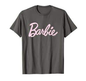 barbie - light pink barbie logo t-shirt