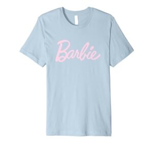 barbie - light pink barbie logo premium t-shirt