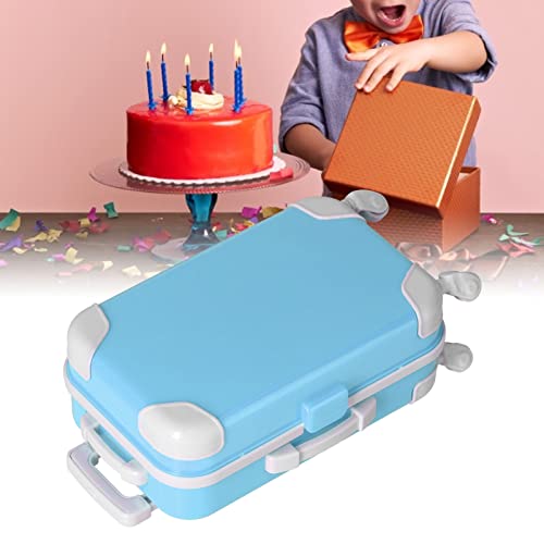 Diydeg Doll Suitcase Luggage, Doll Suitcase Compact Portable for Home for 18 Inch Girl Dolls for Children(PJ-459-06 Trolley case Sky Blue)