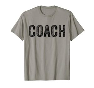 coach funny sports coaching distressed vintage retro t-shirt