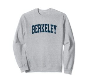 berkeley california ca vintage athletic sports navy design sweatshirt
