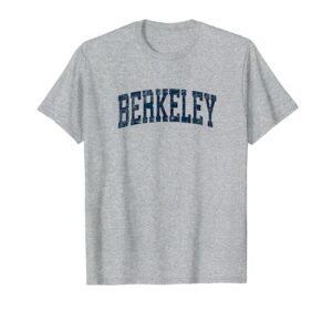 berkeley california ca vintage athletic sports navy design t-shirt