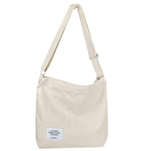 canvas tote bag, off-white large
