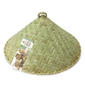 panwa traditional sticky rice cooking steamer basket wicker lid handcrafted “universal fit for all large” wing and round baskets
