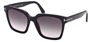 tom ford selby ft 0952 black/grey shaded 55/19/140 women sunglasses