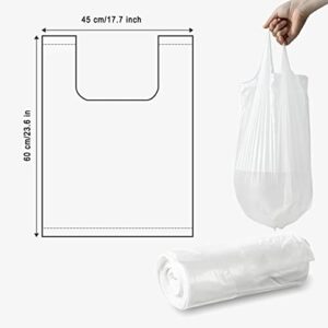 Small Trash Bags, Strong White Garbage Bags, Unscented Thicken Bin Liner Suitable for Bedroom Home Kitchen 3 Gallon 90 Counts