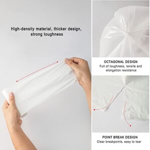 Small Trash Bags, Strong White Garbage Bags, Unscented Thicken Bin Liner Suitable for Bedroom Home Kitchen 3 Gallon 90 Counts